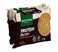 SANTIVERI - Tortitas Protein, Tortitas con 25% de Proteína, Lentejas, Maíz y Alto en Fibra, Sin Gluten ni Lactosa, Vegano - 57 g