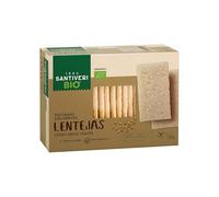 SANTIVERI - Tostadas de Lenteja Bio Sin Gluten - Crujientes y Ligeras, 0% Azúcares Añadidos, Veganas, con Ingredientes Ecológicos - 100 g