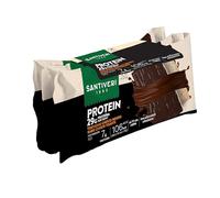 SANTIVERI - Tostadas Proteicas bañadas con Chocolate Proteico - 25g de Proteína por 100g - Bajo Intake Calórico (sólo 106kcal por ración), Con Fibra