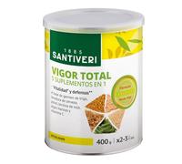 Santiveri Vigor Total Suplemento Alimenticio con Levadura de Cerveza Leticina de Soja, Vitamina C y Algas Marinas - 400 gr