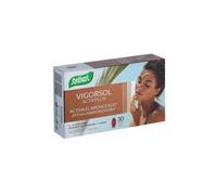 SANTIVERI - Vigor Sol Actif Plus perlas / 30 perlas a base de aceite de onagra, betacaroteno natural, coenzima Q10, vitaminas y minerales