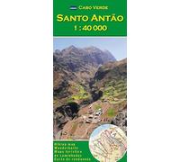 Santo Antão, Cabo Verde 1:40000 Mapa de Senderismo