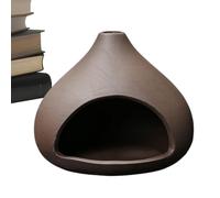 Santo Holder, Smudge Bowl, Meditation Ceramic Spiritual Incienso Heat-Resistant Elegant Relaxation Versátile Multifunctional Burning Tray for Room, Black