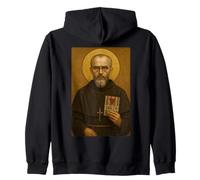 Santo Icono Católico de San Maximiliano Kolbe Sudadera con Capucha