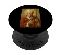 Santo Icono Católico del Papa Juan Pablo II PopSockets PopGrip Adhesivo