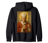 Santo Icono Católico del Papa Juan Pablo II Sudadera con Capucha