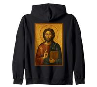 Santo Icono Ortodoxo de Jesucristo Maestro Sudadera con Capucha