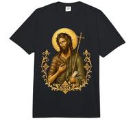 Santo Icono ortodoxo Oriental de Juan Bautista Comfort Colors Adult Heavyweight T-Shirt