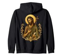 Santo Icono ortodoxo Oriental de Juan Bautista Sudadera con Capucha