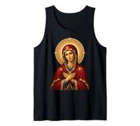Santo Icono Ortodoxo Oriental de la Madre María Theotokos Camiseta sin Mangas