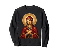 Santo Icono Ortodoxo Oriental de la Madre María Theotokos Sudadera