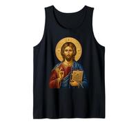 Santo Jesús Ortodoxo El Icono del Maestro Camiseta sin Mangas