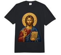 Santo Jesús Ortodoxo El Icono del Maestro Comfort Colors Adult Heavyweight T-Shirt