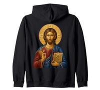 Santo Jesús Ortodoxo El Icono del Maestro Sudadera con Capucha