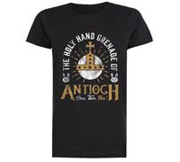 Santo Mano Granada De Antioquía Camiseta Negra Femenina Manga Corta Regular
