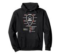 santo rosario cuentas católica anatomía orar rosario virgen maria Sudadera con Capucha