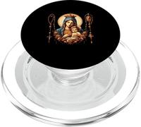 Santo Rosario Virgen María Niño Jesús Rosario Católico Misterios PopSockets PopGrip para MagSafe