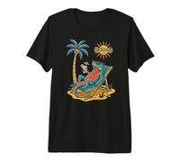 Santo Tomás Iguana en la Playa Camiseta Premium