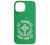 Santo Tomás ruega por Nosotros Devocional Católico Santo Carcasa para iPhone 15