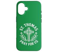 Santo Tomás ruega por Nosotros Devocional Católico Santo Carcasa para iPhone 16