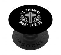 Santo Tomás ruega por Nosotros Devocional Católico Santo PopSockets PopGrip Adhesivo