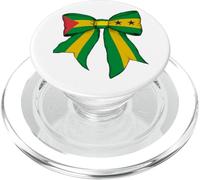 Santo Tomé y Príncipe São Toméan Orgullo Bandera Chica Coqueta PopSockets PopGrip para MagSafe