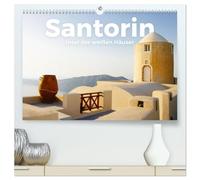 Santorin - Insel der weißen Häuser (hochwertiger Premium Wandkalender 2026 DIN A2 quer), Kunstdruck in Hochglanz: Entdecken Sie die einzigartigen weißen Häuser von Santorin.