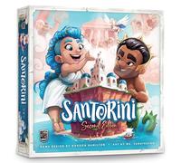 Santorini - Abstract Strategy Board Game Set on a 3D Greek Island - Competitive Game for 2-4 Players - Ages 8+ - Easy to Learn, Deep to Master - Includes Variable God Powers and Miniatures