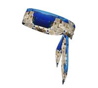 Santorini - Diadema ajustable con vista al mar de la isla griega, perfecta para correr, fitness y otros deportes