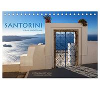 Santorini Fira & Firostefani (Tischkalender 2026 DIN A5 quer), CALVENDO Monatskalender: Santorini Fira & Firostefani