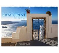 Santorini Fira & Firostefani (Wandkalender 2026 DIN A2 quer), CALVENDO Monatskalender: Santorini Fira & Firostefani