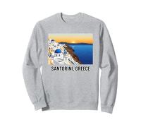 Santorini Grecia Puesta del Sol Paisaje Costero Sudadera