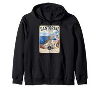 Santorini Grecia Viaje Familiar a Santorini Vacaciones Sudadera con Capucha