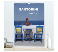 Santorini - Greece (High Quality Premium Wall Calendar 2026 DIN A2 portrait),CALVENDO 12 Month Wall Calendar: This calendar shows the most beautiful places of Santorini.