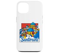 Santorini Island Grecia Playas Pop Art Travel Souvenir Carcasa para iPhone 13
