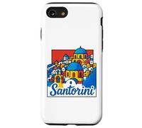Santorini Island Grecia Playas Pop Art Travel Souvenir Carcasa para iPhone SE (2020) / 7 / 8