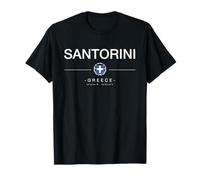 Santorini Viaje Familiar a Grecia Santorini Gift Greek Charm Camiseta