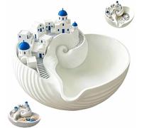 Santorinis Catchall Bowl,3D Printed Plastic Catchall Shells Tray,Decorative Key Holder Bowl,Greek Islands Organizer for Jewelry,Keys,Coins,Home Decor for Entryway Table Dresser,Housewarming Gift，1pcs