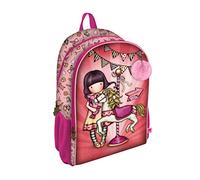 Santoro-1109GJ05T Mochila 2 Cremall. Adapt.Carro Gorjuss Fairground Carousel 31,5X44X22,5Cm, Multicolor, Talla única (1109GJ05T)