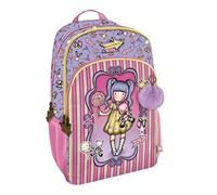 Santoro-1110GJ06 Mochila 3 Cremalleras Gorjuss Fairground First Prize 29X45X17Cm, Multicolor, Talla única (1110GJ06)