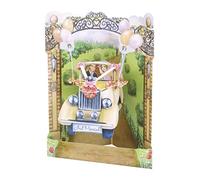 Santoro 3d coche de bodas Tarjeta de Swing