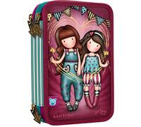 Santoro-472gj10 Plumier Triple 45 Pcs Gorjuss Fairground Fireworks 12,5X20,5X6,5Cm, Multicolor, Estándar (607GJ23)