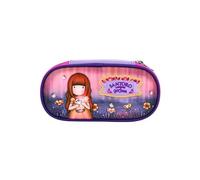 SANTORO Gorjuss - Estuche ovalado para niña con 1 compartimento amplio, cierre de cremallera robusta e impresión de personaje de colección, modelos coloridos para escuela primaria y mediana, Dawn