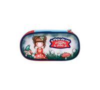 SANTORO Gorjuss - Estuche ovalado para niña con 1 compartimento amplio, cierre de cremallera robusta e impresión de personaje de colección, modelos coloridos para escuela primaria y mediana, Mushroom