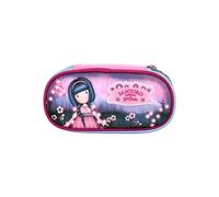 SANTORO Gorjuss - Estuche ovalado para niña con 1 compartimento amplio, cierre de cremallera robusta e impresión de personaje de colección, modelos coloridos para escuela primaria y mediana, Dusk