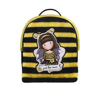 SANTORO GORJUSS Mochila Pequeña Furry 979GJ01, Mujeres, Amarillo/Negro, 20 x 22 x 10 cm