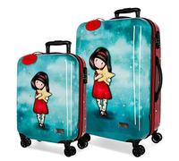 Santoro Gorjuss My Star Juego de maletas Multicolor 55/67 cms Rígida ABS Cierre TSA 97L 4 Ruedas Dobles Equipaje de Mano