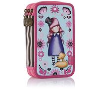 SANTORO GORJUSS Plumier Triple, Monedero Unisex Infantil, Turquesa (Turquesa), 7x13x21 cm (W x H x L)