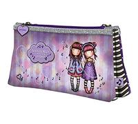 SANTORO M548a, Estuche Escolar Doble Niños, Morado, 215x115x50 Mm