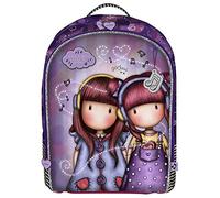 SANTORO M572a, Mochila Acolchada Niños, Morado, 320x450x135 Mm